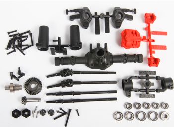 AXIAL RACING SCX10 Complete Solid/Locked Axle Assembly AX30488